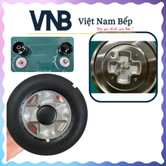 Bếp ga đôi màu xanh ngọc hiện đại KAFF KF-630 - Bảo hành chính hãng 3 năm