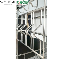 Kệ dao thớt GROB GCO304-30/35/40/50 đa năng Mix Oval, inox 304 - Hàng chính hãng GROB