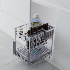 Kệ dao thớt GROB GCO304-30/35/40/50 đa năng Mix Oval, inox 304 - Hàng chính hãng GROB