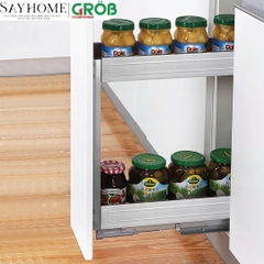 Kệ gia vị GROB GH- 20B/25B/30B/35B/40B đa năng inox hộp - Hàng chính hãng GROB