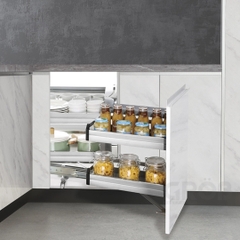 Kệ góc liên hoàn GROB GH-90L/90R inox hộp - Hàng chính hãng GROB