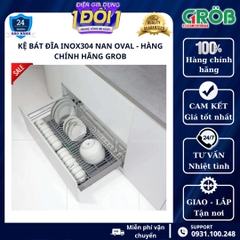 Kệ chén bát inox SUS304 GROB - Nan Oval