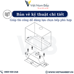 Máy hút mùi âm toàn phần KAFF KF-BI70H - Bảo hành chính hãng 3 năm