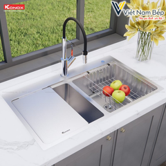 Chậu rửa bát chống xước Workstation Sink – Topmount Sink KN8651TD Dekor - Chính hãng KONOX