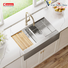 Chậu rửa bát Workstation Sink – Apron Sink KN8751DA Retta - Chính hãng KONOX