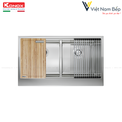 Chậu rửa bát Workstation Sink – Apron Sink KN8751DA Retta - Chính hãng KONOX