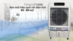 Máy quạt làm mát hơi nước 100L Hakari HK-90 Cảm ứng và Điều Khiển Từ Xa - Chính hãng