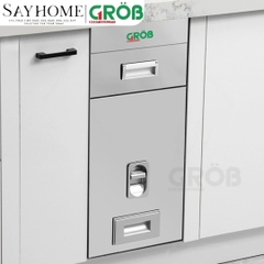 Thùng gạo GROB RB- 250BF/260BF/260WF/300BF/300WF mặt gương - Hàng chính hãng GROB