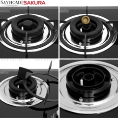 Bếp gas đôi SAKURA SG-2530GB - Chính hãng
