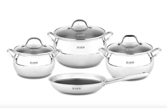 Bộ nồi B-Gem Belly BG-988 ARIC Inox304 cao cấp kèm chảo chống dính kim cương tại thành phố Hồ Chí Minh