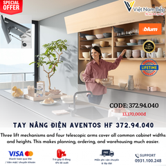 Tay nâng điện Blum AVENTOS HF màu trắng 372.94.040