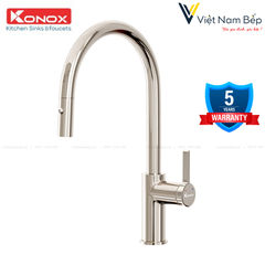 Vòi rửa bát dây rút Alto Nickel - Chính hãng KONOX