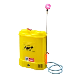 Máy phun thuốc trừ sâu, côn trùng điện KCT KCT16D-ắc qui Vàng
