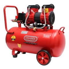 Máy nén khí Oshima 40-3.0 3.0HP Đỏ Điện 1 pha (Không dầu,nhanh,dây đồng)