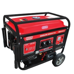 Tổ máy phát điện Oshima MPD5KW-D 5KW Đỏ 4 thì (chạy xăng, có đề, bánh xe, tay cầm)