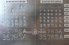 Bộ đóng số kim loại