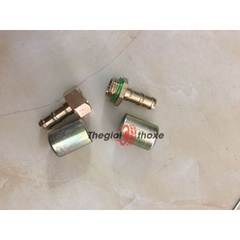 Bộ cos ép dây máy rửa xe (đầu đực + cái + áo ép) - Ren 13 mm