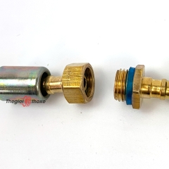 Bộ cos ép dây máy rửa xe (đầu đực + cái + áo ép) - Ren 13 mm