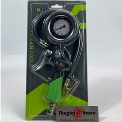 Đồng hồ bơm lốp xe máy, ô tô - Tuosen (mặt dầu)