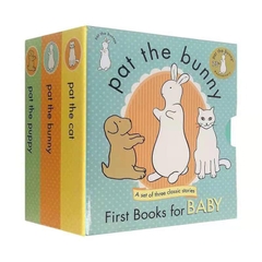 Pat The Bunny (Sách nhập) -  3 quyển Sách tương tác cho bé 0+