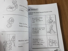 Vocabulary for Kindergarten (Bò) + Complete Book on Preschool English (Rùa) + Kinder garten comprehension (Cừu) - 3 quyển