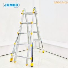 Thang nhôm trượt chữ A JUMBO A405 Cao 1.2 - 5 Mét