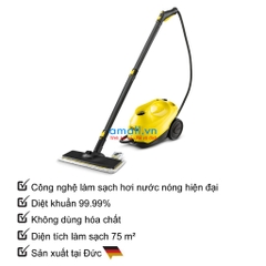 Máy làm sạch bằng hơi nước nóng Karcher SC 3 EasyFix, Hàng chính hãng nhập khẩu Đức