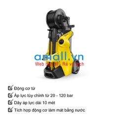 MÁY LÀM SẠCH ÁP LỰC CAO KARCHER K3 DELUXE PREMIUM, HÀNG CHÍNH HÃNG THƯƠNG HIỆU ĐẾN TỪ ĐỨC