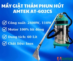 Máy giặt thảm, giặt ghế phun hút 60L Model: AT-602CS, hiệu Amtek