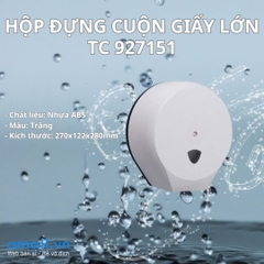 Hộp đựng cuộn giấy lớn bằng nhựa ABS TC 927151 Trắng