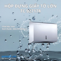 Hộp đựng giấy tờ lớn bằng inox cao cấp TC 927178