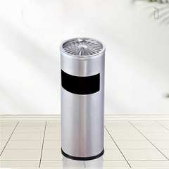 Thùng rác inox tròn gạt tàn