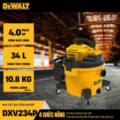 Máy hút bụi công nghiệp 4 chức năng Dewalt DXV234P