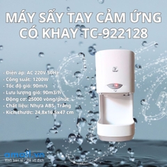 Máy sấy tay cảm ứng có khay cao cấp TC-922128