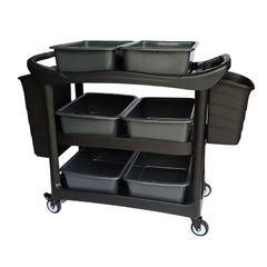 Xe Đẩy 3 Tầng Đa Năng Khung Nhựa