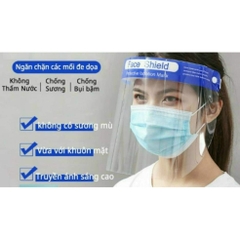 Kính chống bắn giọt face Shield - 100 cái