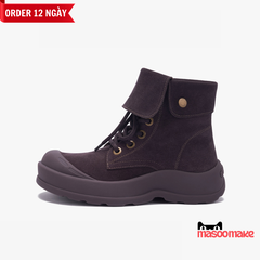 Giày MASOOMAKE Leather Big Head Boots Raspberry