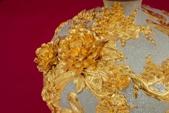 Bình Hút Lộc Diên Niên Trường Thọ Men Rạn Dát Vàng Bát Tràng