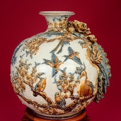 Bình Hút Lộc Công Danh Phú Quý Men Rạn Bát Tràng