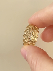 Nhẫn Kim Tiền Bạc 925 Mạ Vàng 18K - VCR18