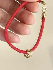 Vòng Tay Bạc 925 Charm Kim Tiền Mạ Vàng 18K - VCB10