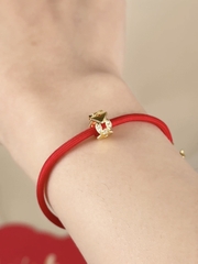 Vòng Tay Bạc 925 Charm Kim Tiền Mạ Vàng 18K - VCB10