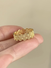 Nhẫn Kim Tiền Bạc 925 Mạ Vàng 18K - VCR18