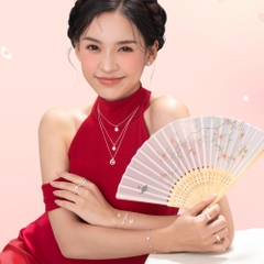 Lắc Tay Bạc 925 Charm Nhẫn Đôi Đính Đá Couple Ring Bracelet - VYB66