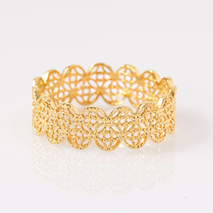 Nhẫn Kim Tiền Bạc 925 Mạ Vàng 18K - VCR18