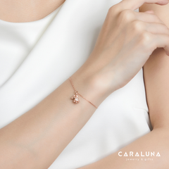 Lắc Tay Bạc 925 Gấu Dễ Thương Đính Đá - Lovely Bear - VYB32