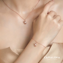 Lắc Tay Bạc 925 Gấu Dễ Thương Đính Đá - Lovely Bear - VYB32