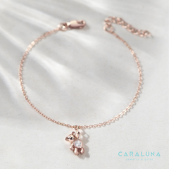 Lắc Tay Bạc 925 Gấu Dễ Thương Đính Đá - Lovely Bear - VYB32