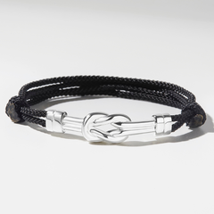 Vòng Tay Bạc 925 Nút Thắt Gắn Kết Cho Nam Love Knot - VYB47