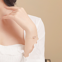 Vòng Tay Bạc 925 Trái Tim Đá Nhảy Bling Heart - VYB56